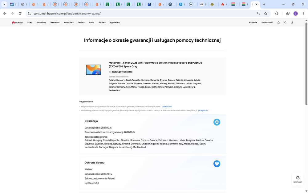 HUAWEI MatePad 11.5 2025 PaperMatte 8/256 NOWY gwar.24M!+Rysik+klawiat