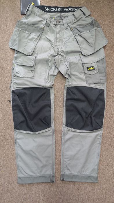 148/150 Snickers 3223 Kevlar Floor spodnie robocze dla posadzkarza brukarza parkieciarza mocne pas 88cm