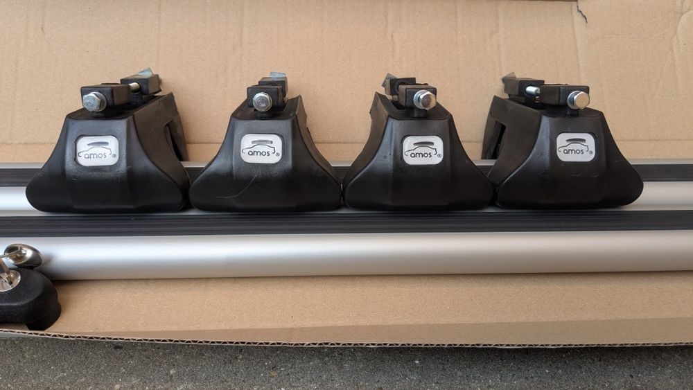 Bagażnik dachowy Amos Alfa Aero. Belki dachowe. Belki aluminiowe 120 cm