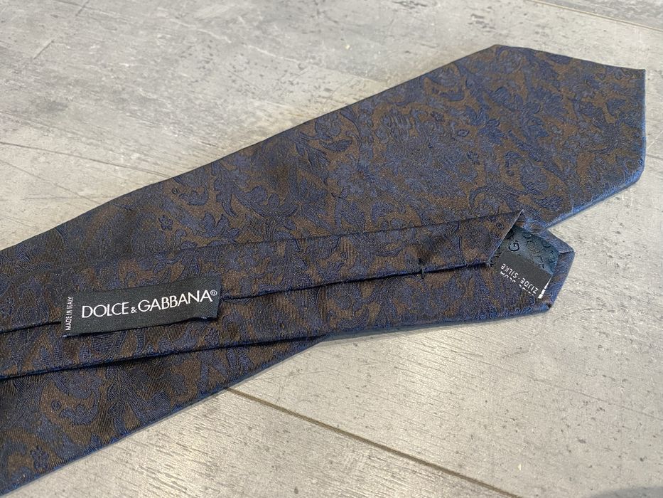 Dolce & Gabbana jedwabny krawat D&G Dolce Gabbana