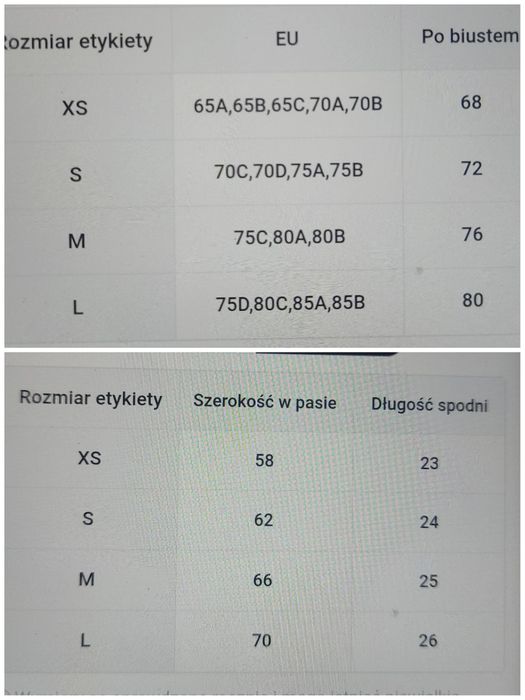 Nowe różowe bikini. Rozm.S.