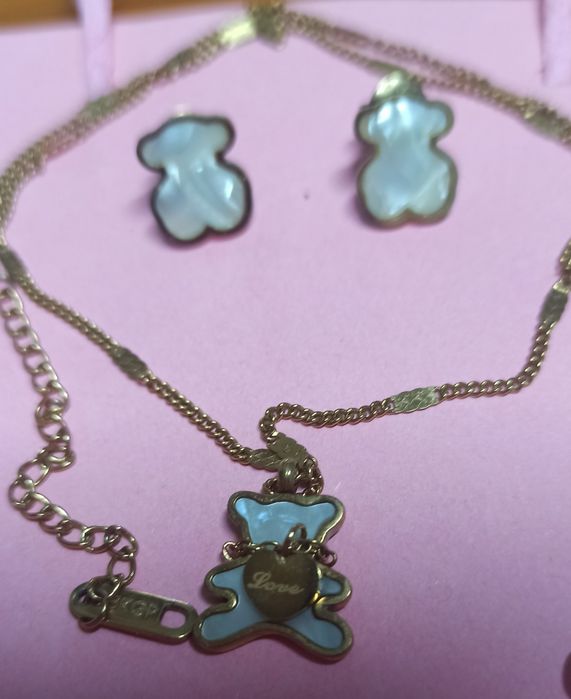 Conjunto TOUS, colar e brincos