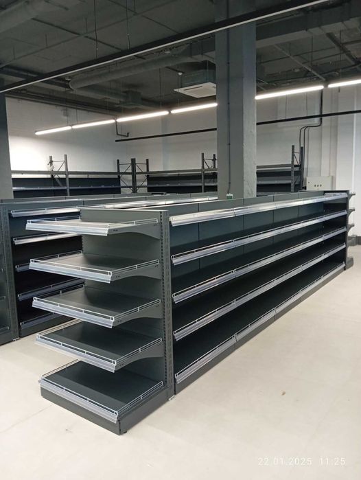 Торговые стеллажи. Стелаж. Касса. Витрины. Хлебные, кондитерские полки