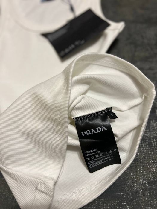 Майка Prada рубчик,хлопок