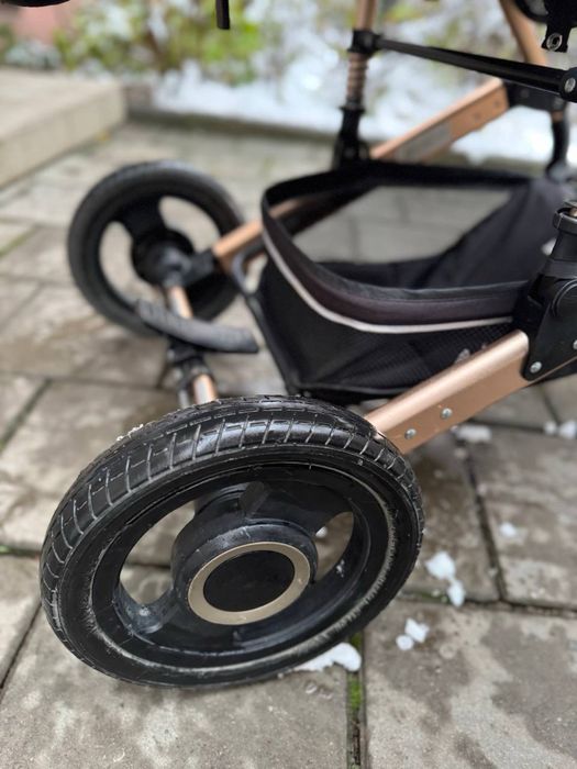 Коляска трансформер 3в1 + автокрісло Ninos freelander black