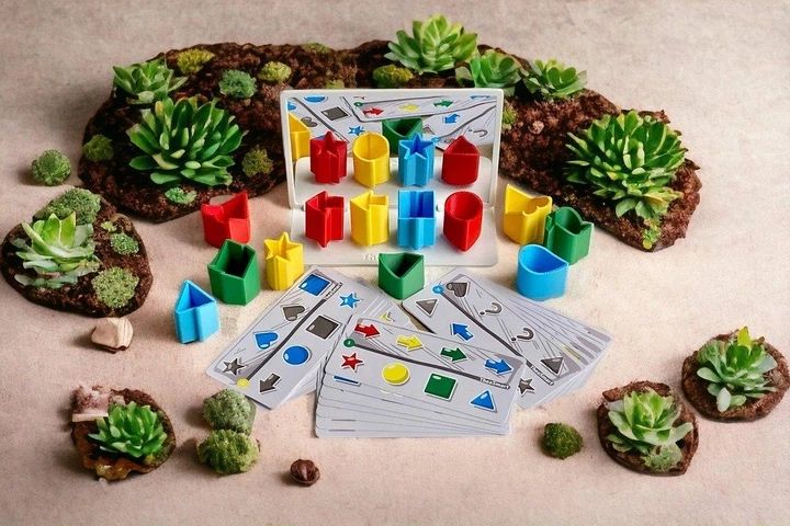 Дзеркальна гра 3D головоломка, мозаіка, танграм, кубики головоломка