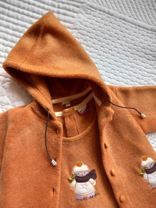 Casaco com capuz + vestido Obê, tam. 18 meses, novo!