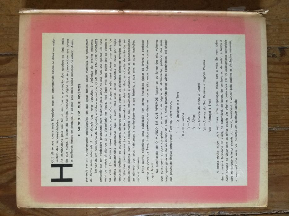 3 livros colecção O MUNDO EM QUE VIVEMOS