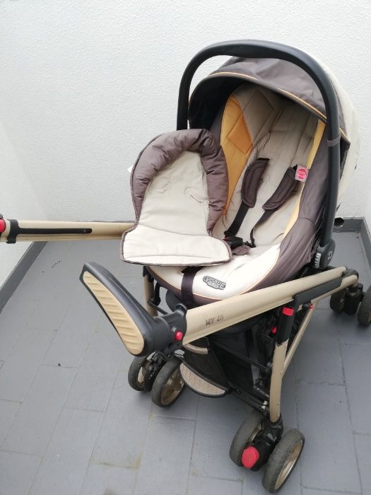 OPORTUNIDADE - Carrinho de bébé + ovo + alcofa + proteção + saco