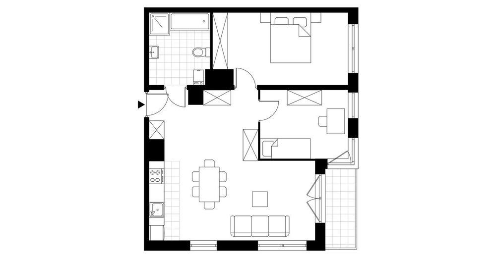 3-pokojowe mieszkanie 62m2 + balkon