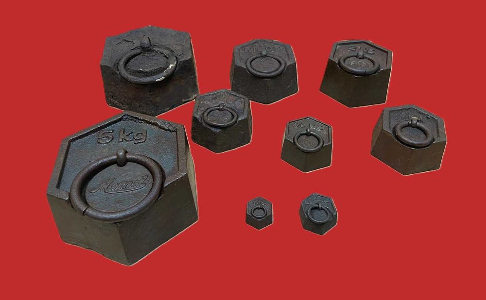 pesos de balança antigos