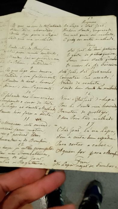 Sonetos Antigos Manuscritos vários 6 unidades ver fotos
