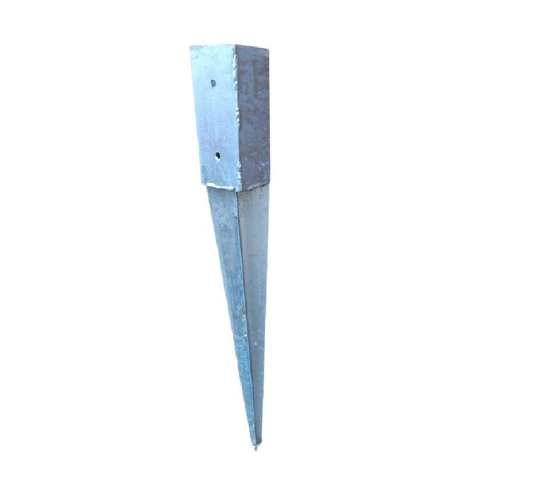 Metalowa kotwa wbijana ocynkowana 7x7cm podstawa słupa