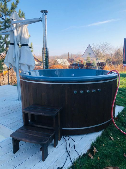 Чан на дровах з гідромасажем від виробника. Купіль з підігрівом.