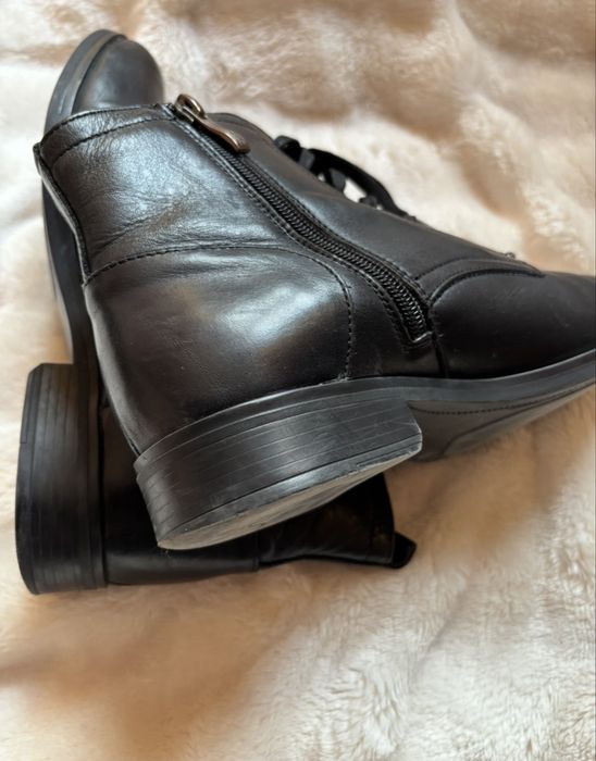 Botki skórzane r.38