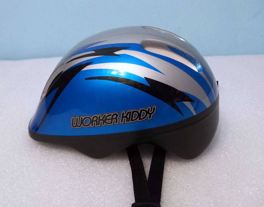 Kask dla dziecka 48-52 cm WORKER KIDDY srebrno-niebieski