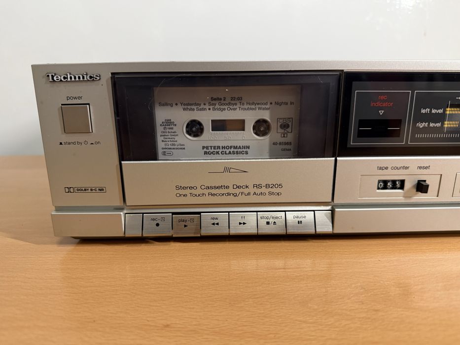 Technics RS-B205 Stereo Cassette Deck – magnetofon kasetowy vintage