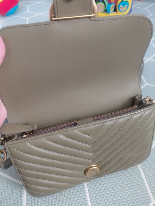 Torebka pinko zielona khaki love bell mini