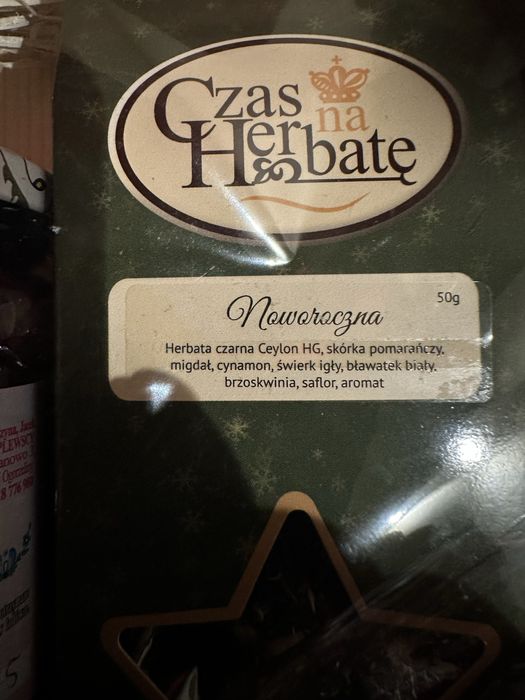 Prezent babcia i dziadek herbaty i dodatki