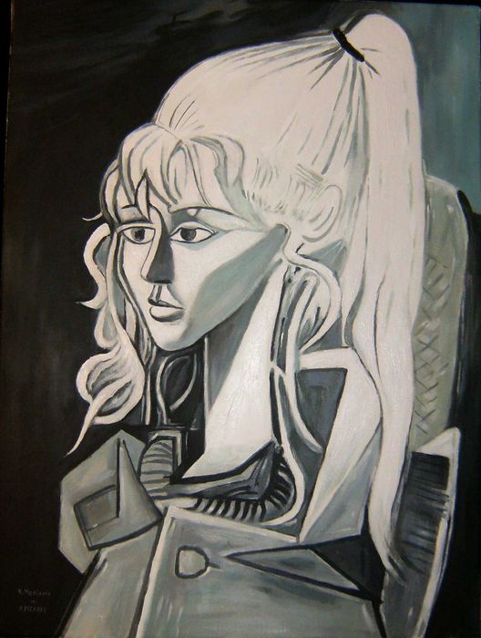 Portret Sylvette David kopia obrazu Pabla Picassa 50 /70 cm