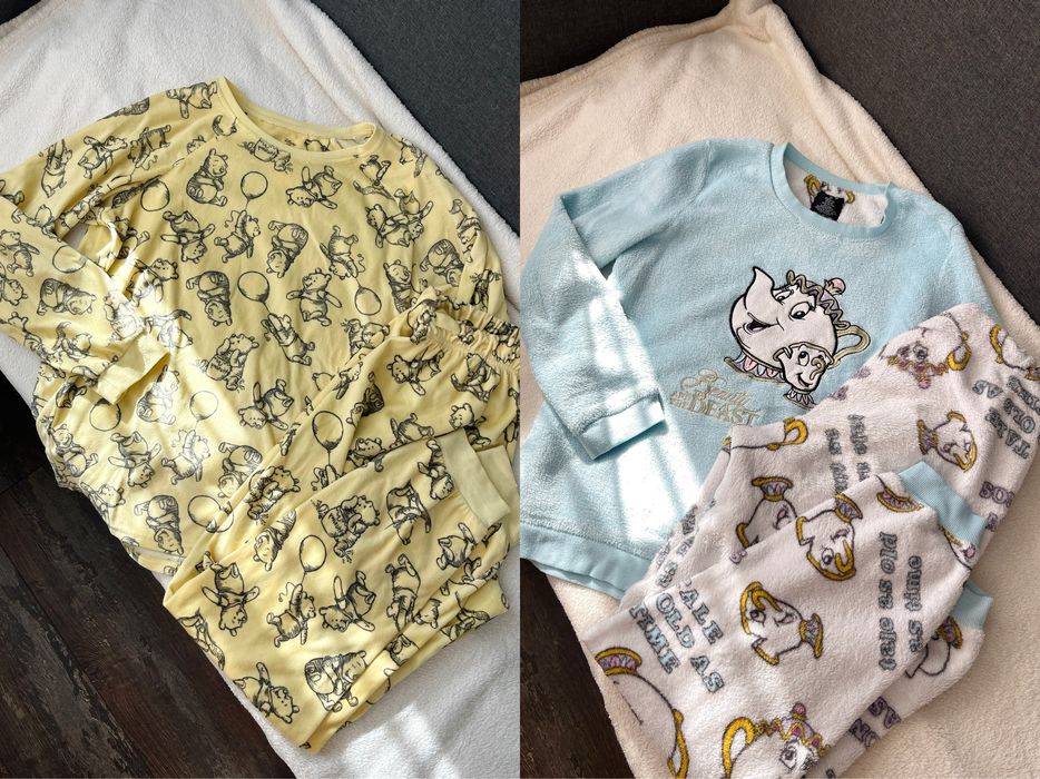 тепла флісова піжамка disney primark, теплий домашній костюм дісней