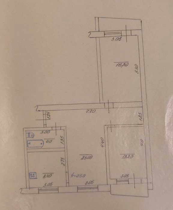 Продам 3-кімнатну в Дергачах з індивідуальним газовим опаленням