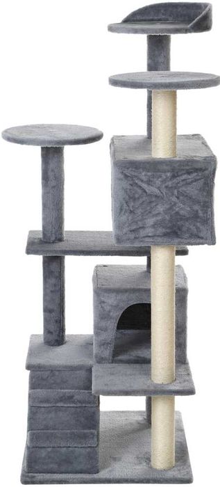 Drapak dla kota 7 poziomów  130 cm drzewko szare