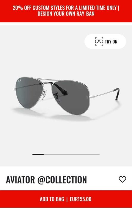Óculos Ray Ban Aviator originais Como Novos