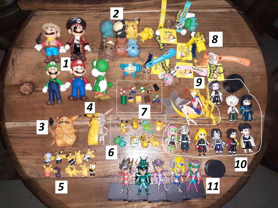 Super Mario Pokemon Alien Demon Slayer Knights of the Zodiac