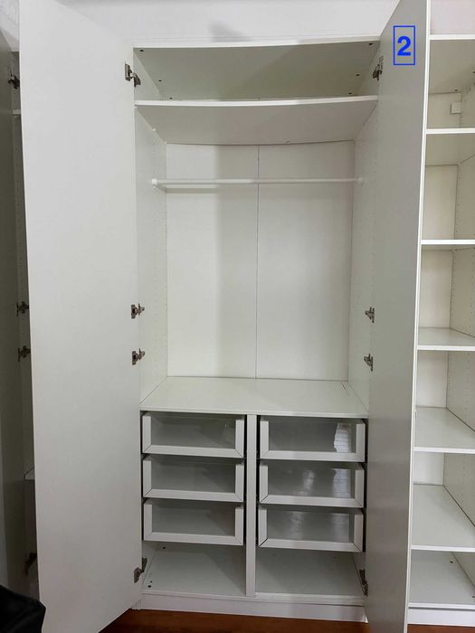 Roupeiros IKEA PAX 2x0,5m + 1x1m (ou individual)