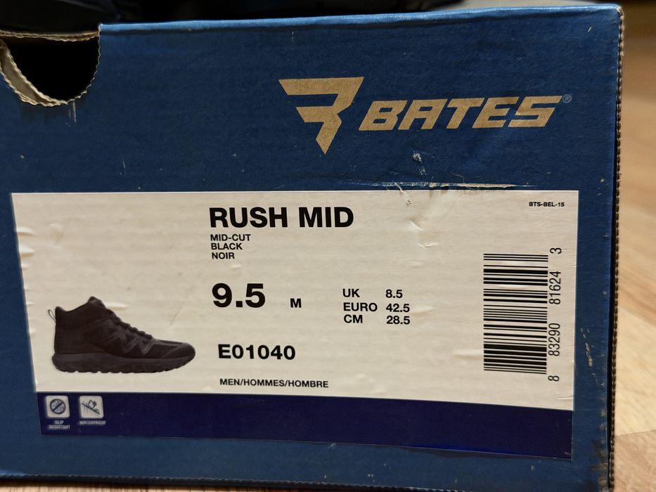 Тактичні ботинки Bates Rush Mid Black 42.5