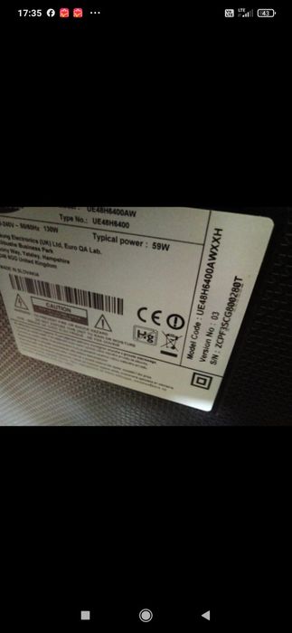 Telewizor Samsung 48 smart Nowe Ledy