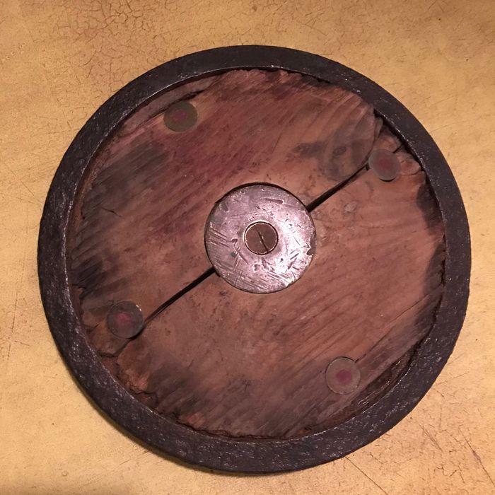 Raro Disco antigo desporto lançamento do disco madeira e metal