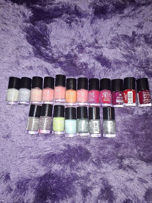 19 Vernizes purple cheios  e novos