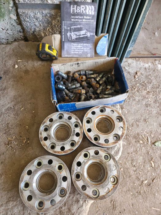 Espaçadores H&R Originais 25mm Audi A4 B7 – 5x112 4 Unidades + Pernos