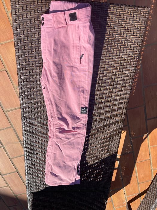 Calça de ski e snowboard de mulher cor de rosa da DOPE
