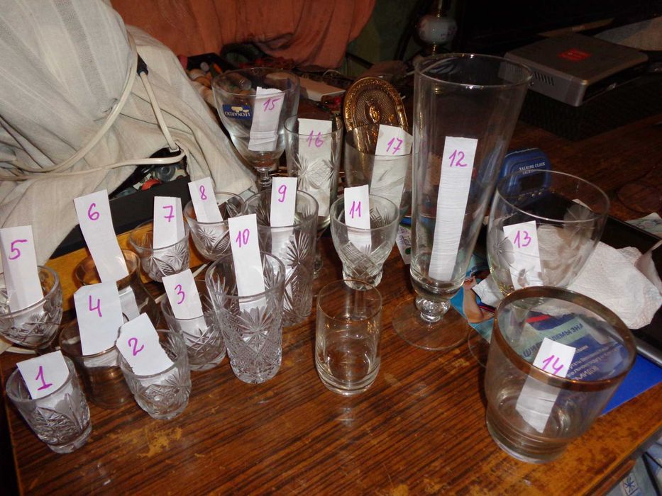 Бокалы продам,стекло,хрусталь