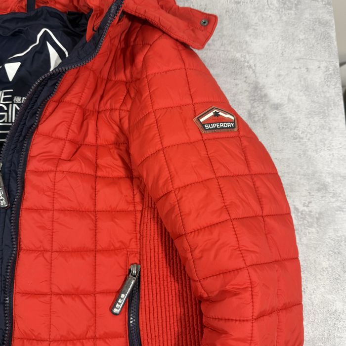 Kurtka damska Superdry rozm XL czerwona pikowana