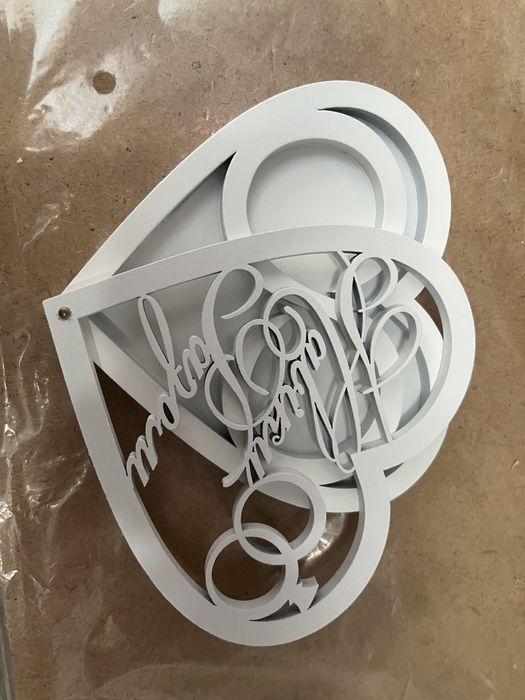 Весільна дерев'яна шкатулка для кілець