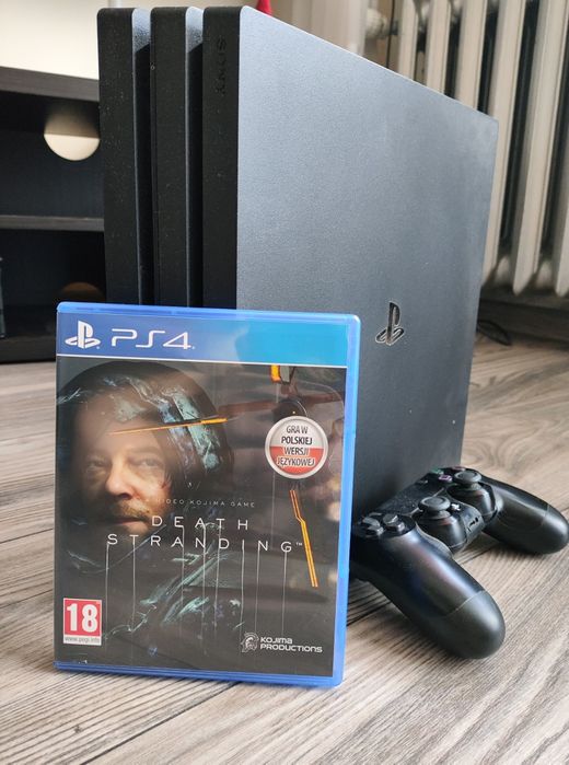 PS4 Pro z grą Death Standing.