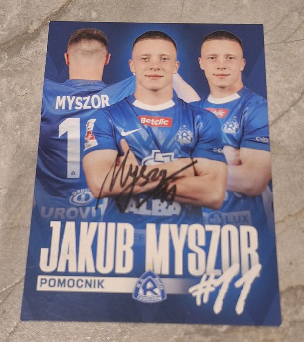 Autograf piłkarza Jakub Myszor