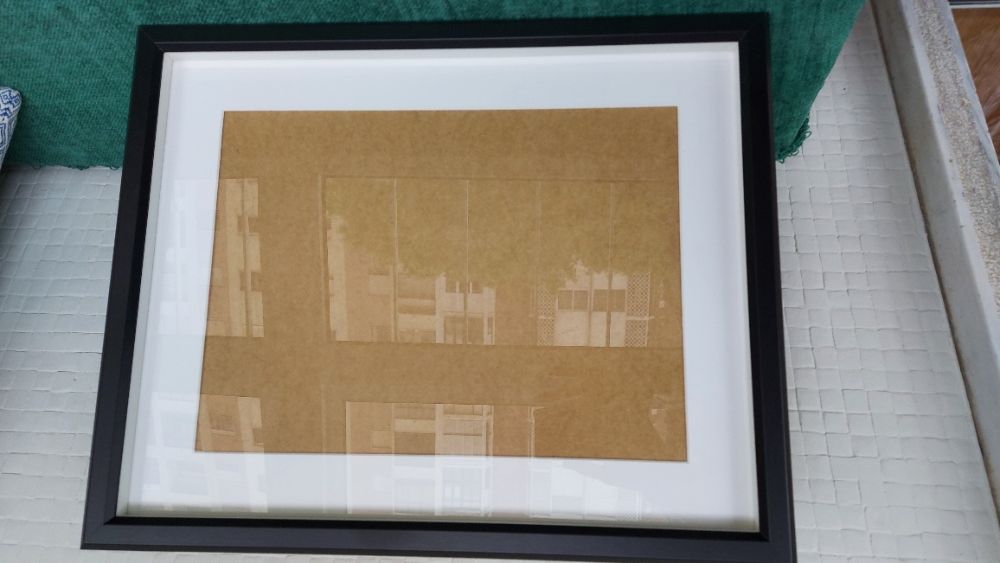 Wooden Frame 40 x 30 with Mat Board