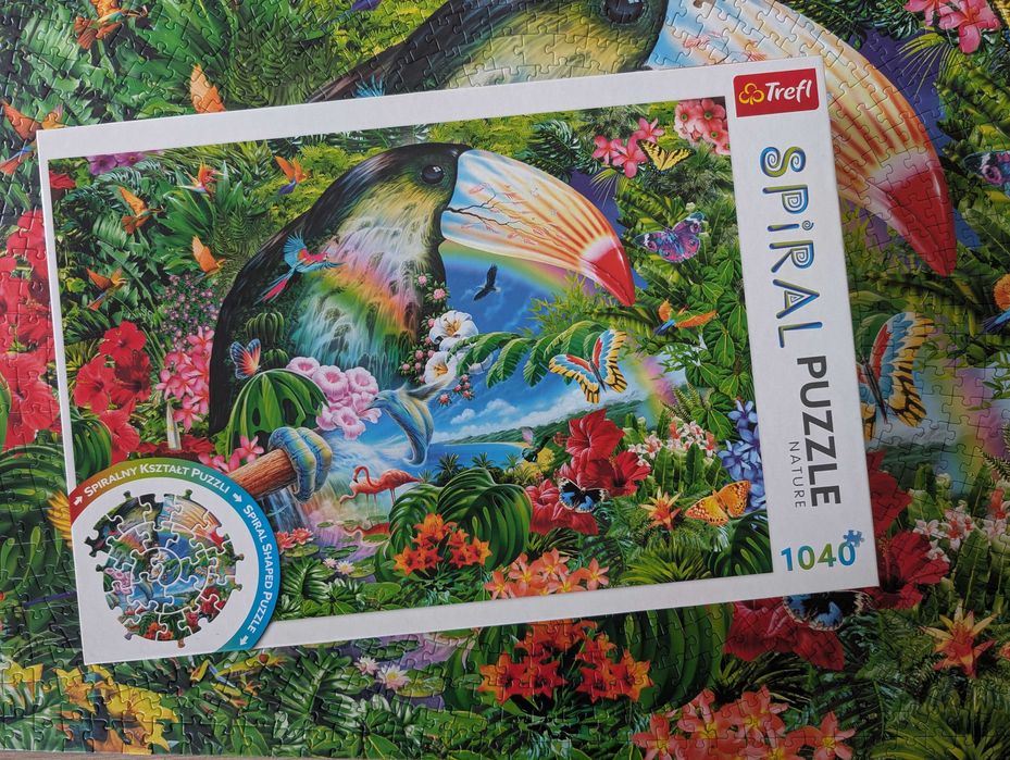 Spiral Puzzle Nature Trefl 1040 eTropikalne zwierzęta Tropical animals