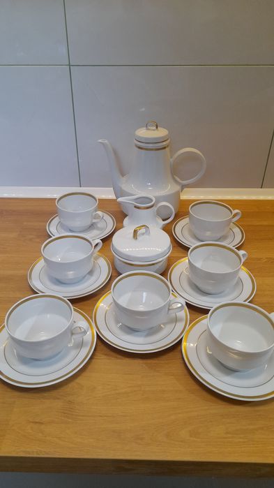 Serwis kawowy Henneberg Porzellan 1777 GDR Helena