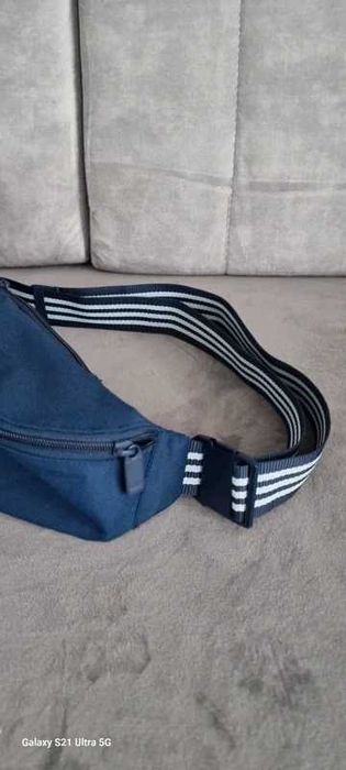 Nerka biodrowa Adidas Andicolor niebieska NOWA