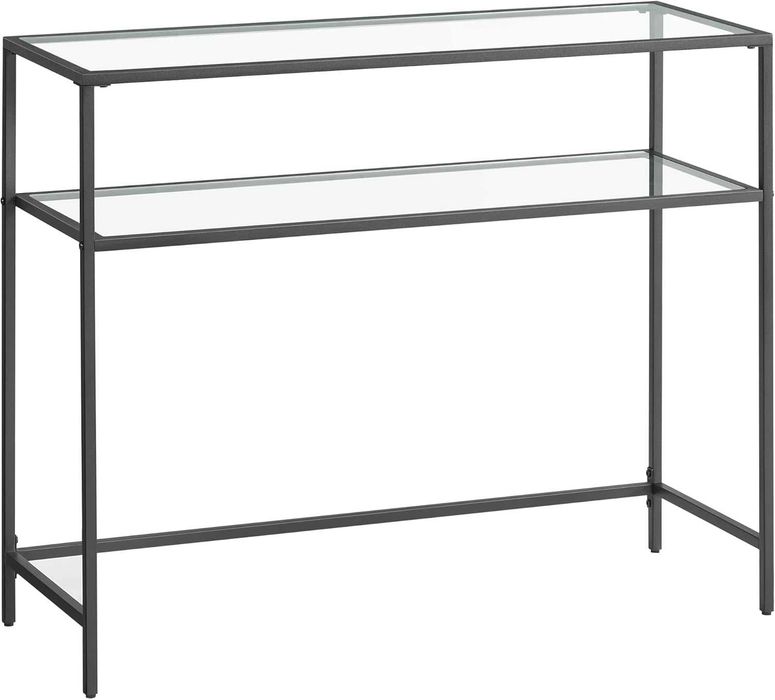 Nowa konsola / stolik szklany / stół / regał / półka / 100x35x80cm / 5736!