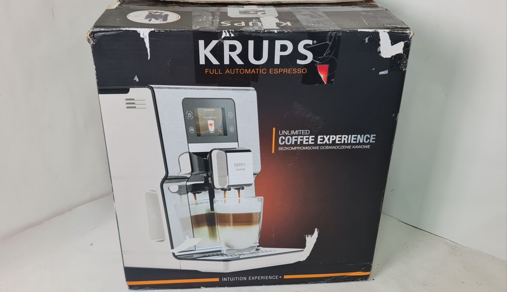 Krups EA877A10 INTUITION Experience Plus Biel Alpejska Kawy Mrożone