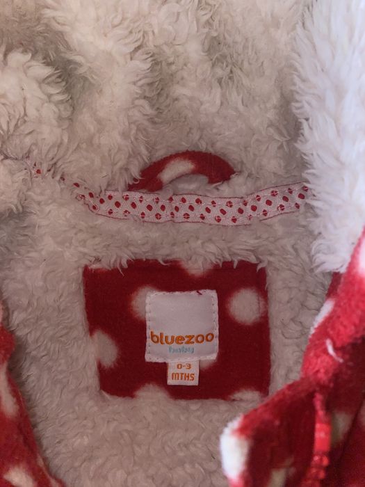 Kożuszek futerko kurtka 0-3 mc 62-68