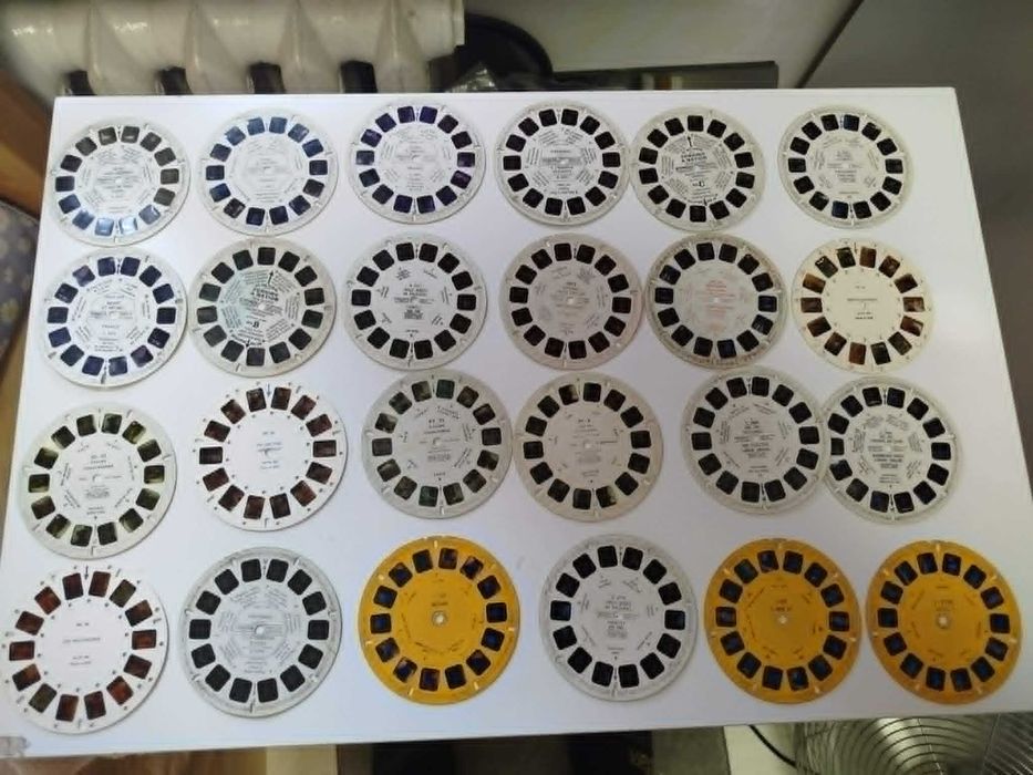 Stereoskopy VIEW-MASTER 13 sztuk + 144 Dyski - Kolekcjonerski