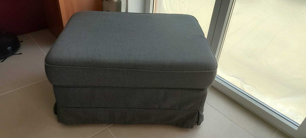 repousa pés ikea cinza